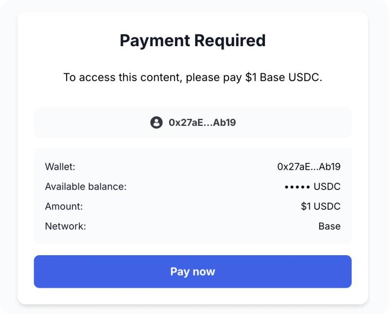AI agents accessing paid web content through machine-readable payment rails