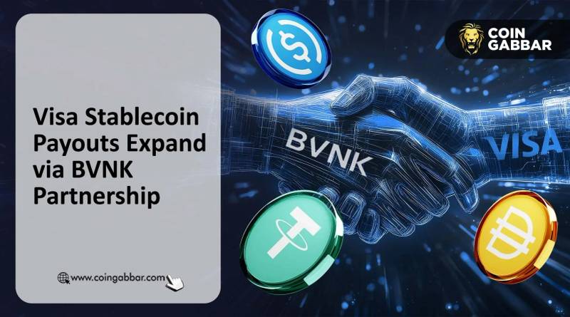 Digitale Zahlungsinfrastruktur, dargestellt durch eine Bank- und Blockchain-Netzwerkverbindung.