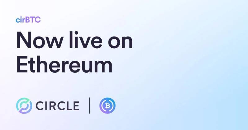 Circle cirBTC envolvió ilustraciones de tokens de bitcoin para las finanzas de Ethereum.