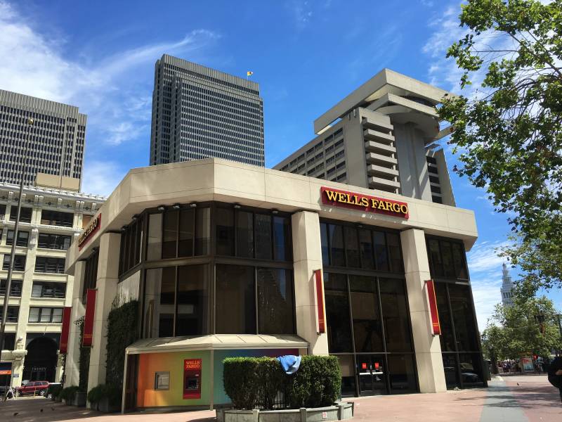 Wells Fargo corporate headquarters office complex in the financial district of San Francisco