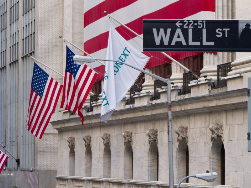 Historic New York financial district where institutional asset managers like BlackRock operate tokenized funds like BUIDL