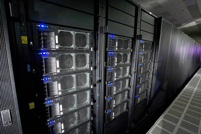 Hyperscale supercomputer hardware racks powering distributed training of NVIDIA Nemotron foundation models