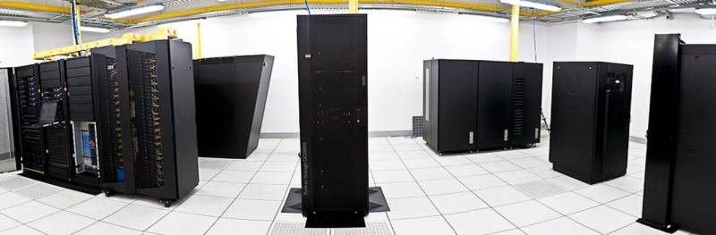 High-performance supercomputing cluster architecture powering distributed training of trillion-parameter frontier artificial intelligence models.