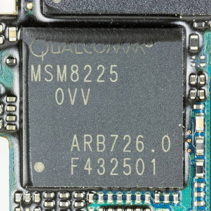 Qualcomm semiconductor application processor integrated circuit mounted on a multi-layer mobile computing system board.