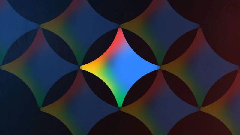 Digital visualization of neural network architecture and tensor computing interconnects for Google Gemini 4 Carbon foundation model.